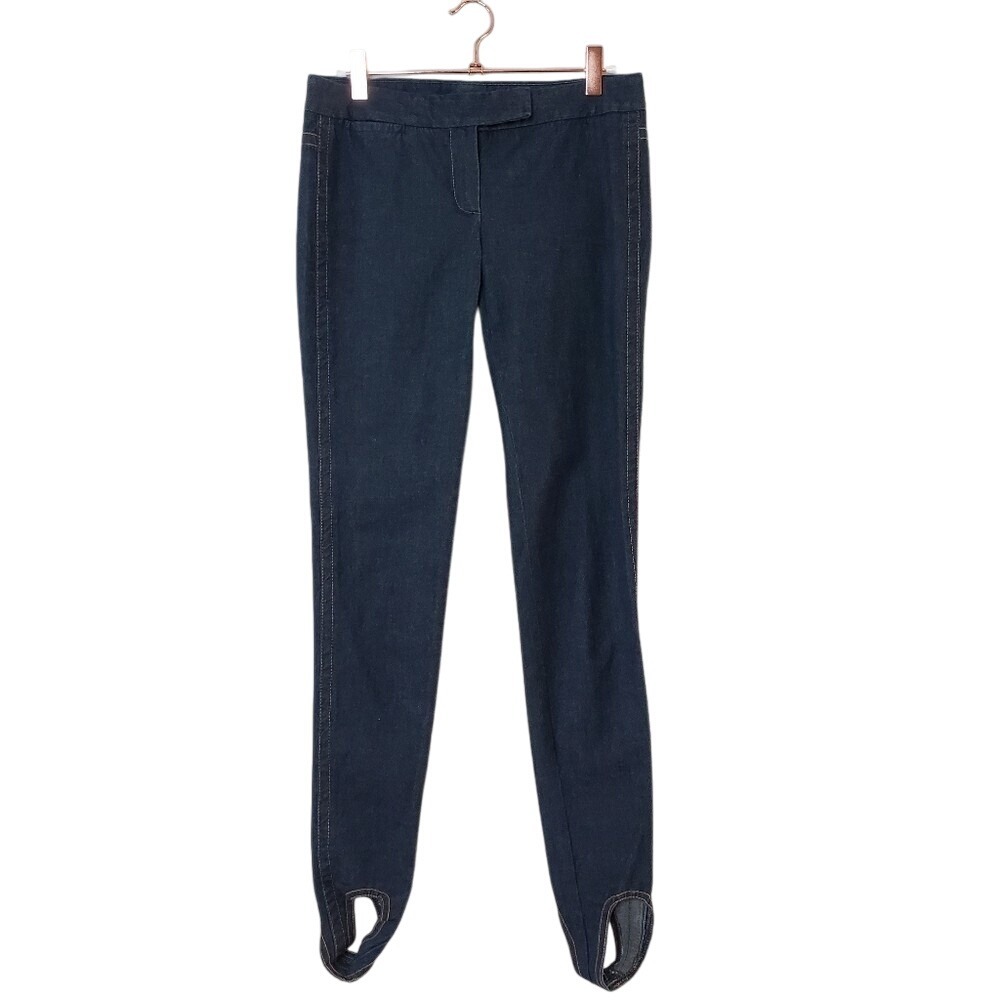 THEORY Vintage Stretch Stirrup Jeans pocket-less skinny denim‎ size 2